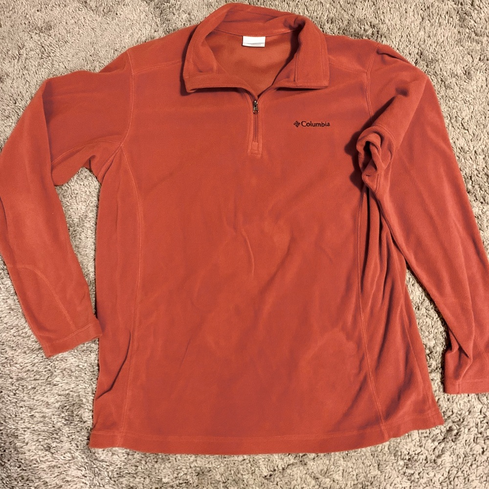 Rust Columbia Pullover Fleece